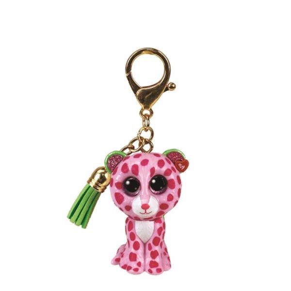 LEOPARD KEYRING 6CM GLAMOR METEOR TY25053 METEOR